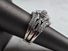 Load image into Gallery viewer, Womens Vintage Estate 14K White Gold Diamond Ring, 10.7g E7162