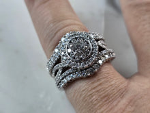 Load image into Gallery viewer, Womens Vintage Estate 14K White Gold Diamond Ring, 10.7g E7162