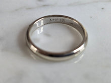 Load image into Gallery viewer, Womens Vintage Estate 14K White Gold FG Wedding Band Ring, 2.8g E7164