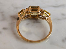 Load image into Gallery viewer, Womens Vintage Estate 14K Gold Beryl Ring 3.8g E7187