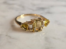 Load image into Gallery viewer, Womens Vintage Estate 14K Gold Beryl Ring 3.8g E7187