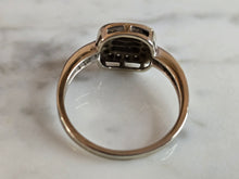 Load image into Gallery viewer, Womens Estate 14K White Gold Diamond Cluster Ring 3.9g E7188