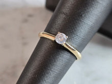 Load image into Gallery viewer, Womens Vintage Estate 14k Gold Diamond Engagement Ring 1.9g #E7193