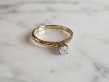 Load image into Gallery viewer, Womens Vintage Estate 14k Gold Diamond Engagement Ring 1.9g #E7193