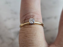 Load image into Gallery viewer, Womens Vintage Estate 14k Gold Diamond Engagement Ring 1.9g #E7193
