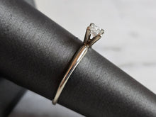 Load image into Gallery viewer, Womens Vintage Estate 14K White Gold Diamond Engagement Ring, 1.6g E7195