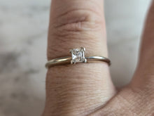 Load image into Gallery viewer, Womens Vintage Estate 14K White Gold Diamond Engagement Ring, 1.6g E7195