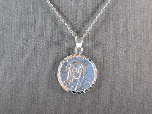 Sterling Silver Religious Muslim Islam Imam Ali Pendant Necklace 5.0g E7197