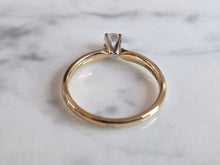 Load image into Gallery viewer, Womens Vintage Estate 14k Gold Diamond Engagement Ring 2.4g #E7198