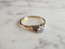 Load image into Gallery viewer, Womens Vintage Estate 14k Gold Diamond Engagement Ring 2.0g #E7199