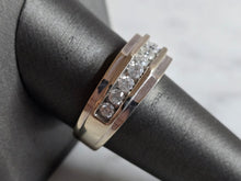 Load image into Gallery viewer, Mens Vintage Estate 10k White Gold Diamond Ring 5.1g E7200