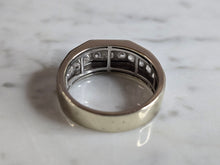 Load image into Gallery viewer, Mens Vintage Estate 10k White Gold Diamond Ring 5.1g E7200