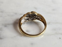 Load image into Gallery viewer, Womens Vintage Estate 10K Gold Diamond Cluster Ring 3.2g #E7209