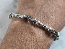 Load image into Gallery viewer, Womens Vintage Estate Sterling Silver Modernist Bracelet 16.2g E7210