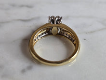 Load image into Gallery viewer, Womens Vintage Estate 10K Gold Diamond Cluster Ring 4.1g #E7211