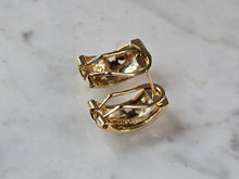 Load image into Gallery viewer, Womens Vintage Estate 14K Yellow Gold Earrings 5.5g E7212