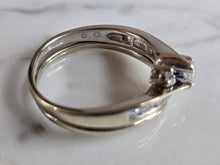 Load image into Gallery viewer, Womens Vintage Estate 14K White Gold Diamond Engagement Ring, 7.1g E7215