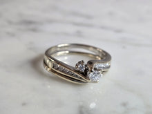 Load image into Gallery viewer, Womens Vintage Estate 14K White Gold Diamond Engagement Ring, 7.1g E7215