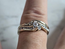 Load image into Gallery viewer, Womens Vintage Estate 14K White Gold Diamond Engagement Ring, 7.1g E7215