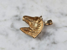 Load image into Gallery viewer, Womens Vintage Estate 14K Yellow Gold Horse Pendant 6.7g E7217