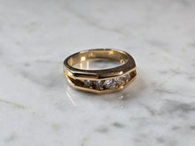 Load image into Gallery viewer, Mens Vintage Estate 14K Yellow Gold Diamond Ring 7.9g E7222