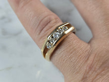 Load image into Gallery viewer, Mens Vintage Estate 14K Yellow Gold Diamond Ring 7.9g E7222
