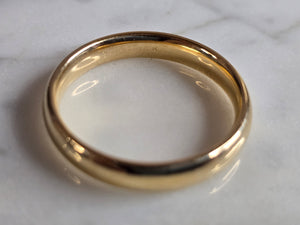 Mens Vintage Estate 14K Yellow Gold Wedding Band Ring 6.2g #E7223