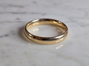 Mens Vintage Estate 14K Yellow Gold Wedding Band Ring 6.2g #E7223