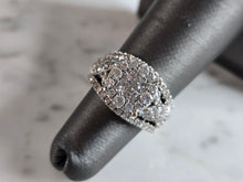 Load image into Gallery viewer, Womens Vintage Estate 14K White Gold Diamond Ring 7.2g E7225