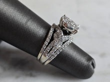 Load image into Gallery viewer, Womens Vintage Estate 14K White Gold Diamond Ring 7.2g E7225