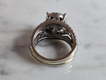 Load image into Gallery viewer, Womens Vintage Estate 14K White Gold Diamond Ring 7.2g E7225