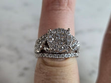 Load image into Gallery viewer, Womens Vintage Estate 14K White Gold Diamond Ring 7.2g E7225
