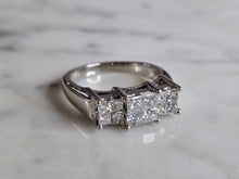 Load image into Gallery viewer, Womens Vintage Estate 14K White Gold Diamond Ring 5.2g E7227