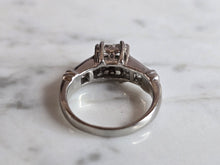 Load image into Gallery viewer, Womens Vintage Estate Platinum Diamond Ring, 8.6g E7228