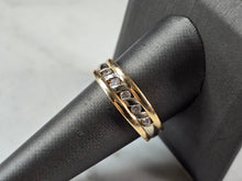 Load image into Gallery viewer, Mens Vintage Estate 14K Yellow &amp; White Gold Diamond Ring 7.2g E7229