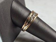 Load image into Gallery viewer, Mens Vintage Estate 14K Yellow &amp; White Gold Diamond Ring 7.2g E7229