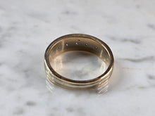 Load image into Gallery viewer, Mens Vintage Estate 14K Yellow &amp; White Gold Diamond Ring 7.2g E7229