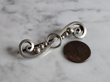 Load image into Gallery viewer, Women&#39;s Vintage Estate Sterling Silver Modernist Brooch 7.2g E7233