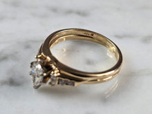 Load image into Gallery viewer, Womens Vintage Estate 14K Yellow Gold MagicGlo Diamond Ring 6.6g E7237