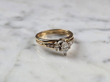 Load image into Gallery viewer, Womens Vintage Estate 14K Yellow Gold MagicGlo Diamond Ring 6.6g E7237