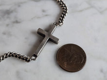 Load image into Gallery viewer, Womens Vintage Estate Sterling Silver Religious Cross M. Cohen Necklace 36.9g E7238