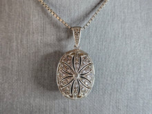 Load image into Gallery viewer, Womens Vintage Sterling Silver Smoky Quartz Pendant Necklace 14.4g E7239