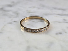 Load image into Gallery viewer, Womens Vintage Estate 10k Yellow Gold Diamond Ring 1.8g #E7242
