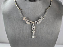 Load image into Gallery viewer, Womens Vintage Antique 14K Gold Diamond Victorian Necklace Pendant 19.8g E7243