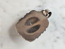 Load image into Gallery viewer, Womens Vintage Estate Sterling Silver Modernist Carnelian Pendant 15.7g E7247