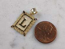 Load image into Gallery viewer, Womens Sterling Silver Gold Tone Initial Letter " L " Pendant 1.3g E7257