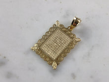 Load image into Gallery viewer, Womens Sterling Silver Gold Tone Initial Letter " R " Pendant 1.3g E7258