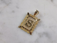 Load image into Gallery viewer, Womens Sterling Silver Gold Tone Initial Letter " S " Pendant 1.3g E7259