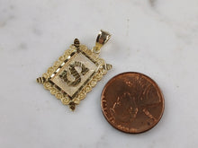 Load image into Gallery viewer, Womens Sterling Silver Gold Tone Initial Letter " S " Pendant 1.3g E7259