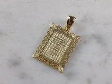 Load image into Gallery viewer, Womens Sterling Silver Gold Tone Initial Letter " T " Pendant 1.3g E7260